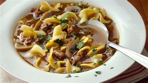 Easy Beef And Pasta Soup Recipe