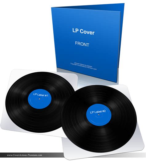Vinyl Lp Record Gatefold Mockup Cover Actions Premium Mockup Psd