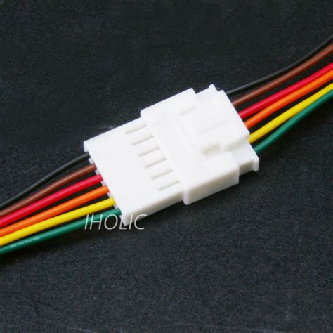 1pcs Small 6pin Terminal Lead Wire Harness Jack And Plug 6 Pin Wire