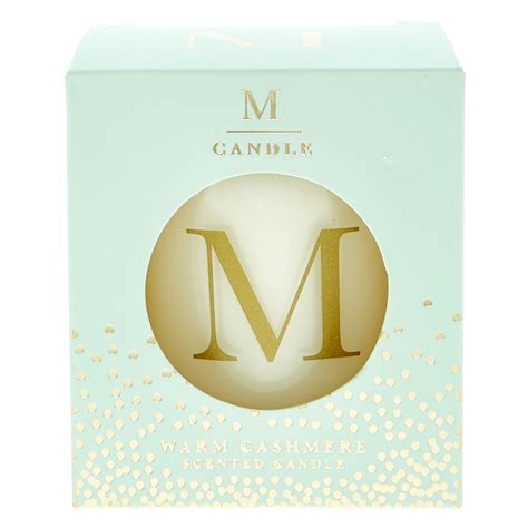 Buy Letter M Warm Cashmere Scented Candle For Gbp 199 Card Factory Uk