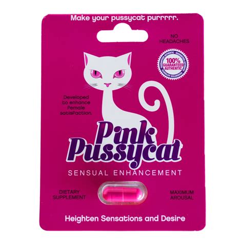 Cápsula Pink Pussycat Sensual Enhancement Juguetes Sexuales