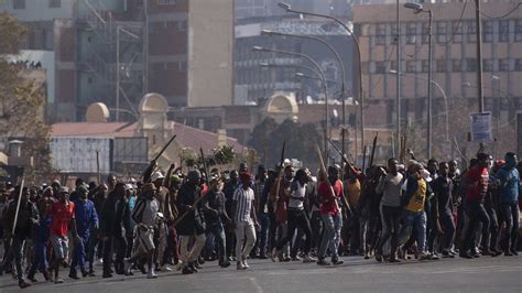 Zuma Jailed Arrests As Protests Spread In South Africa Bbc News