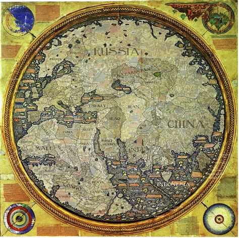 Fra Mauro S Map Of The World Dated 26 August 1460