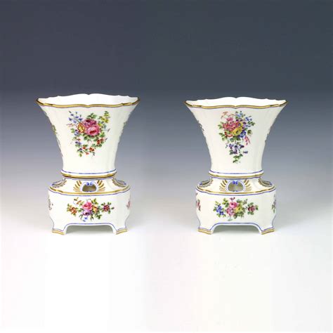 A Pair Of Sèvres Porcelain Bulb Vases 1760 Adrian Sassoon