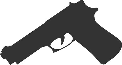 Gun Pistol Handgun Firearm Png Image Firearm Graphic Clipart Full