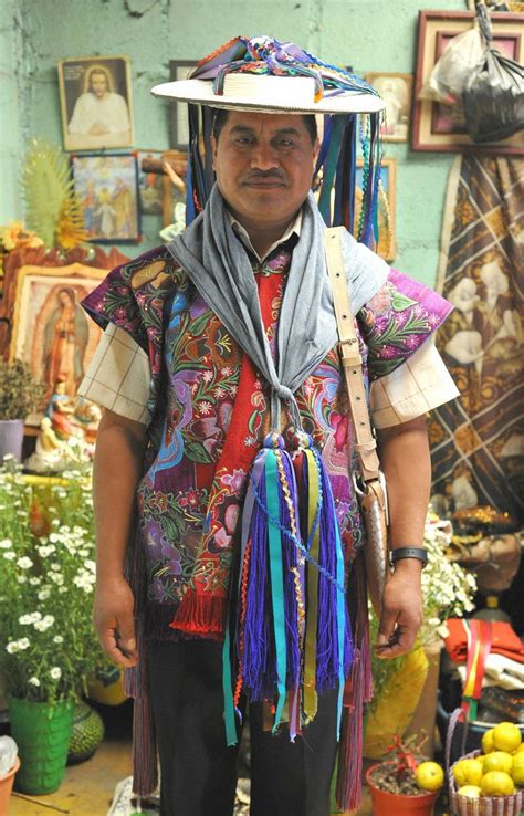 Maya Man Chiapas Mexico Mexican Traditional Clothing Mexico Dress