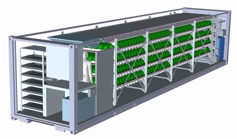 A Fully Automated And Climate Controlled 40 Freight Container The