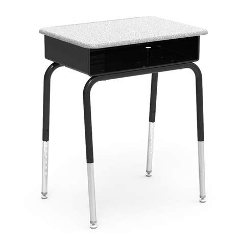 Virco 785 Series Student Desk With Hard Plastic Surface And Metal Book