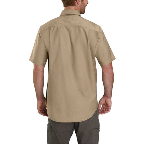 Carhartt Mens Rugged Flex Rigby Short Sleeve Work Shirt Gemplers
