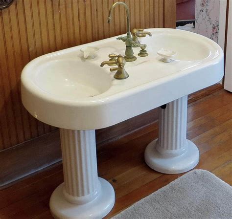 Famous Double Pedestal Sink Bathroom Ideas Curved Island Kitchen
