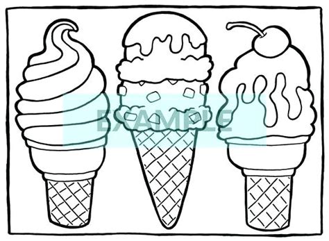 Icecream Cone Coloring Page at GetColorings.com | Free printable