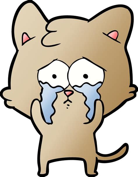 Cartoon Crying Cat 11861862 Vector Art At Vecteezy