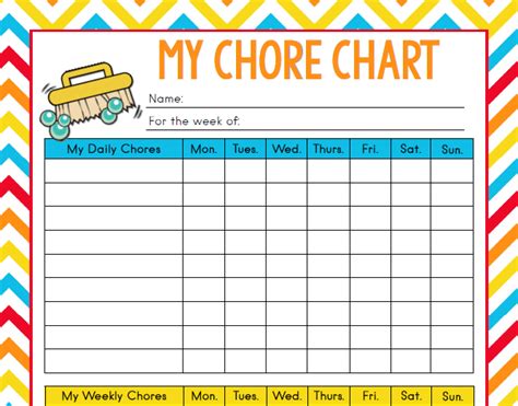 Age Appropriate Chores For Kids With Free Printable Chore
