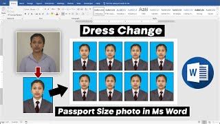 How To Create Passport Size Photo In MS Word Ms Word Me Passport Size Photo Kaise Banaye Ms Word