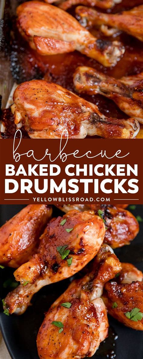 This baked bbq chicken is so easy, it comes together in a few minutes and tastes tangy and sweet and so good! Barbecue Baked Chicken Drumsticks | Recipe | Drumstick ...