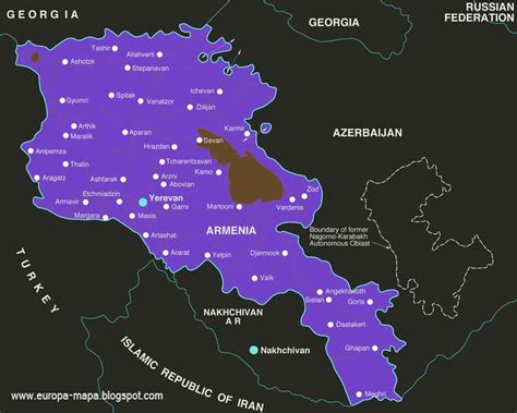 Historia sobre armenia y azerbaiyán dos países del cáucaso, análisis que esta pasando entre armenia y azerbaiyán. Mapa de Armenia Ciudad