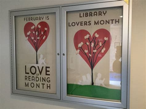 February Library Lovers Month Bulletin Board Library County Library