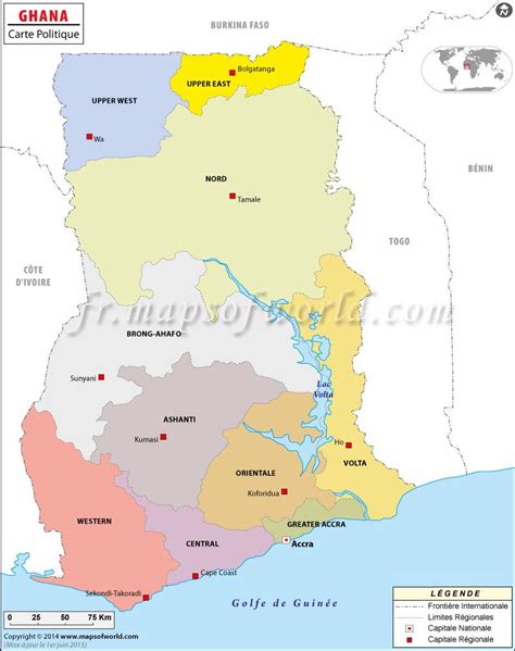Ghana Carte Political Map Map Country Maps
