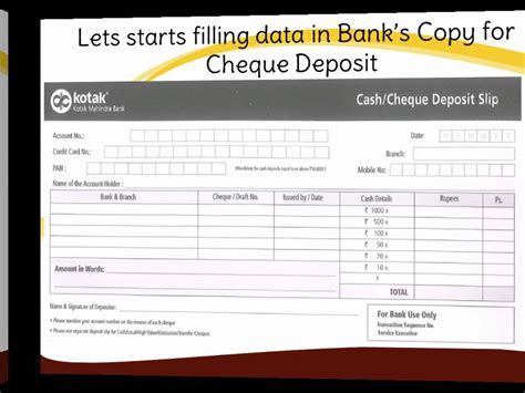 Attractive fixed deposit scheme for senior citizens. IN-How to fill Kotak Mahindra Bank Deposit slip - YouTube