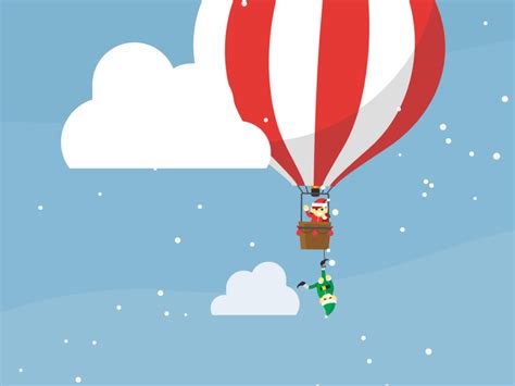 Google Santa Tracker - Hot Air Balloon by Seth Eckert on Dribbble