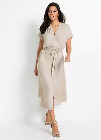 Bonprix Shirt Midi Dress Freemans