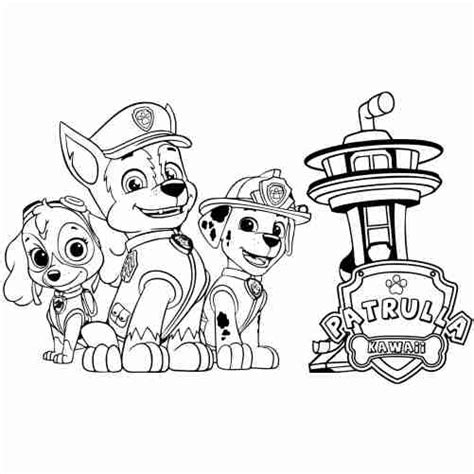 Coloriage Pat Patrouille  Smc2