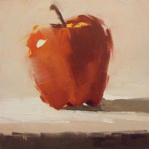 Daily Paintworks Original Fine Art Helen Cooper Apple Painting