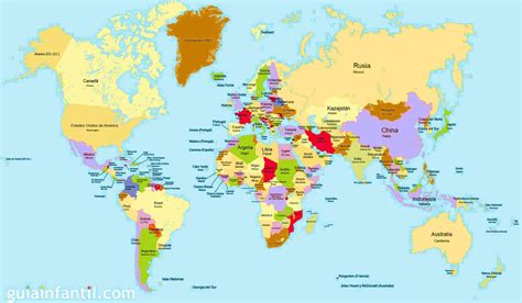 Precise Planisferio Con Nombres De Los Paises Planisferio Con Nombres