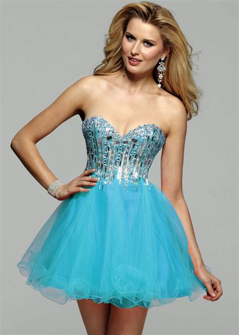 Short Prom Dress In Blue Dress Walls