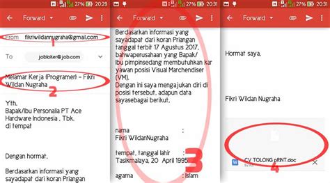 Contoh Surat Lamaran Kerja Via Email Secara Resmi yang Baik dan Benar