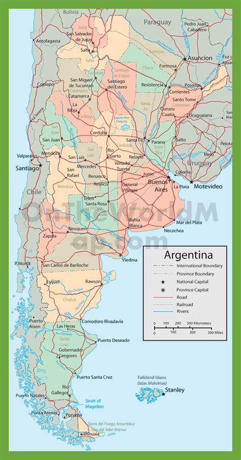 Mapa Da Argentina Rodoviario