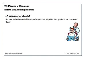 Te damos 45 preguntas capciosas con respuestas difíciles y divertidas, que te harán pensar o te confundirán. Fichas Lógica Matemática Pensamiento lógico matemático