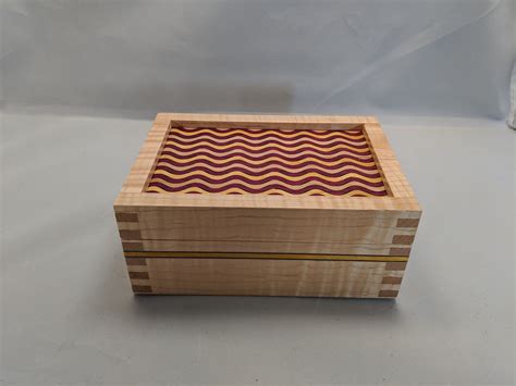 Wooden Inlay Box Wooden Box Keepsake Box Desk Accessories Etsy