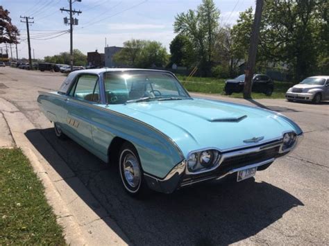 1963 Vintage Ford Thunderbird Classic T Bird Baby Blue For Sale Ford