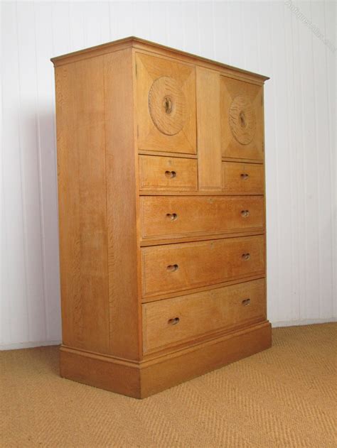 Designer wallpapers, mural wall papers and luxury papers. Heal's Limed Oak Owl Cabinet - Antiques Atlas