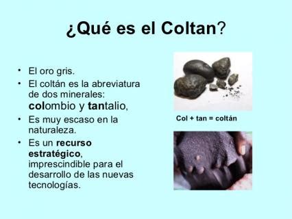 Propiedades se denomina coltán a la asociación de columbita y tantalita, por ello las propiedades de este mineral no se pueden definir sin tener en. Lobo del Aire - "Nosotros morimos para que ustedes puedan ...
