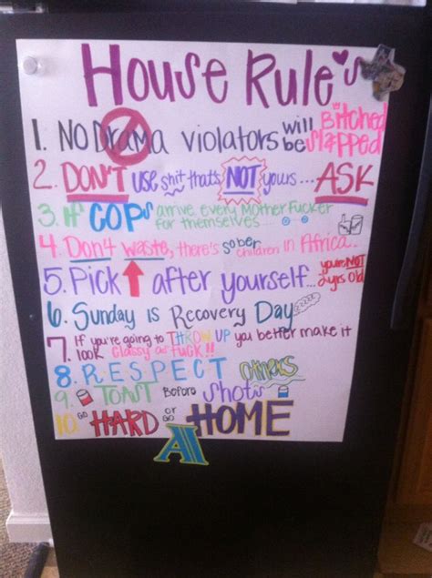 Fun But Serious Rules For Parties Roommates Or Just Guests In General Hot Sex Picture