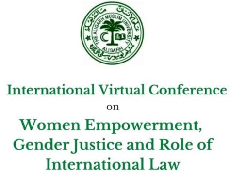 Conference On Women Empowerment Gender Justice Role Of International Law