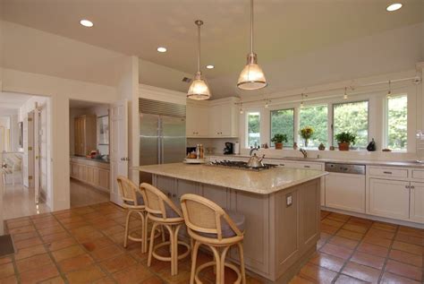 2nd floor restaurant, long branch: Great Modern Kitchen with Kitchen island & Simple granite ...