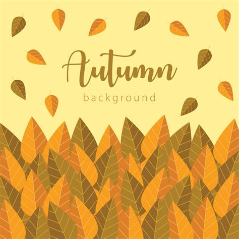 Premium Vector Autumn Background