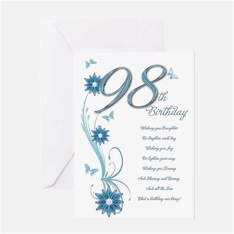 98th Birthday 98th Birthday Greeting Cards Card Ideas Sayings