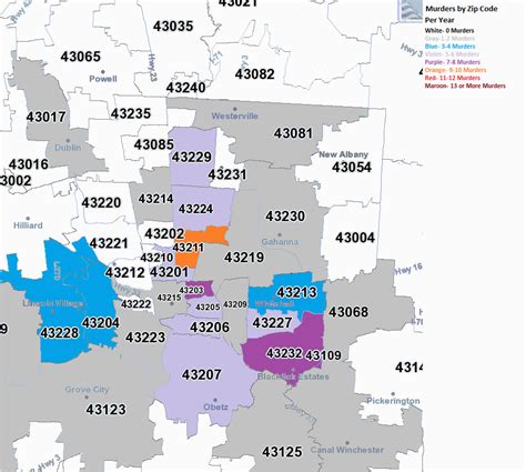 Zip code all columbus data. Zip Code Map Franklin County Ohio | secretmuseum