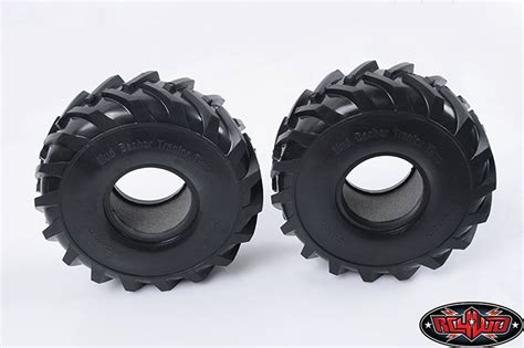 Pair Mud Basher 22 Scale Tractor Tires Rc4wd Large Mudding Tyre Z