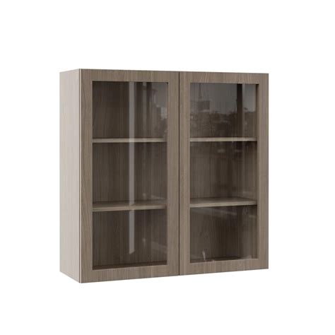 Transform outdated kitchen cabinets with beautiful glass door inserts. Hampton Bay Designer Series Edgeley Assembled 36x36x12 in ...