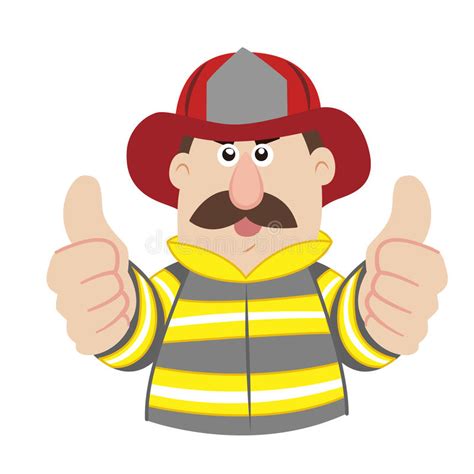 Illustration of Cartoon Fireman ,vector Stock Vector - Illustration of