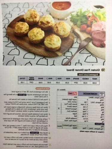 RECIPE BOOK for Zojirushi Home Bakery Virtuoso Plus