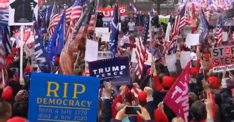 thousands of trump supporters rally in washington d c to protest election results cbs news