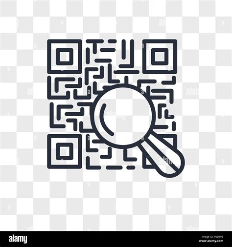 Lector De Qr Icono Vectorial Aislado Sobre Fondo Transparente Concepto Logotipo Esc Ner Qr