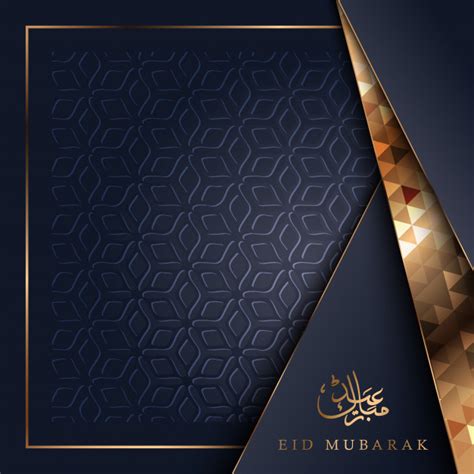 I expect a storm will shower you. Premium Vector | Eid mubarak greeting card with floral ...