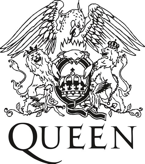 Queen logo png is about is about logo, queen, black and white , musical ensemble, logo queen. Queen - Logos Download